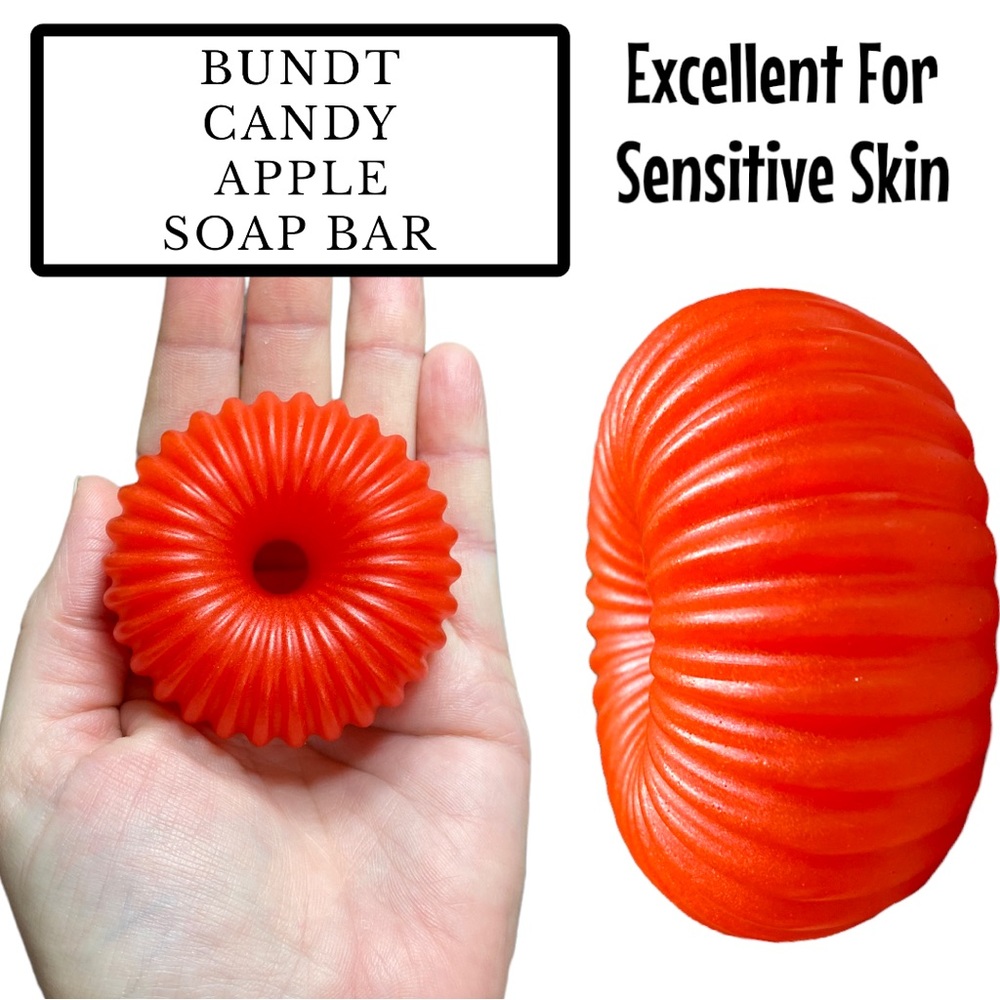 1 Bar, Candy Apple Bundt Soap, Handmade, Great Gift Idea! ( PRICE IS FIRM )